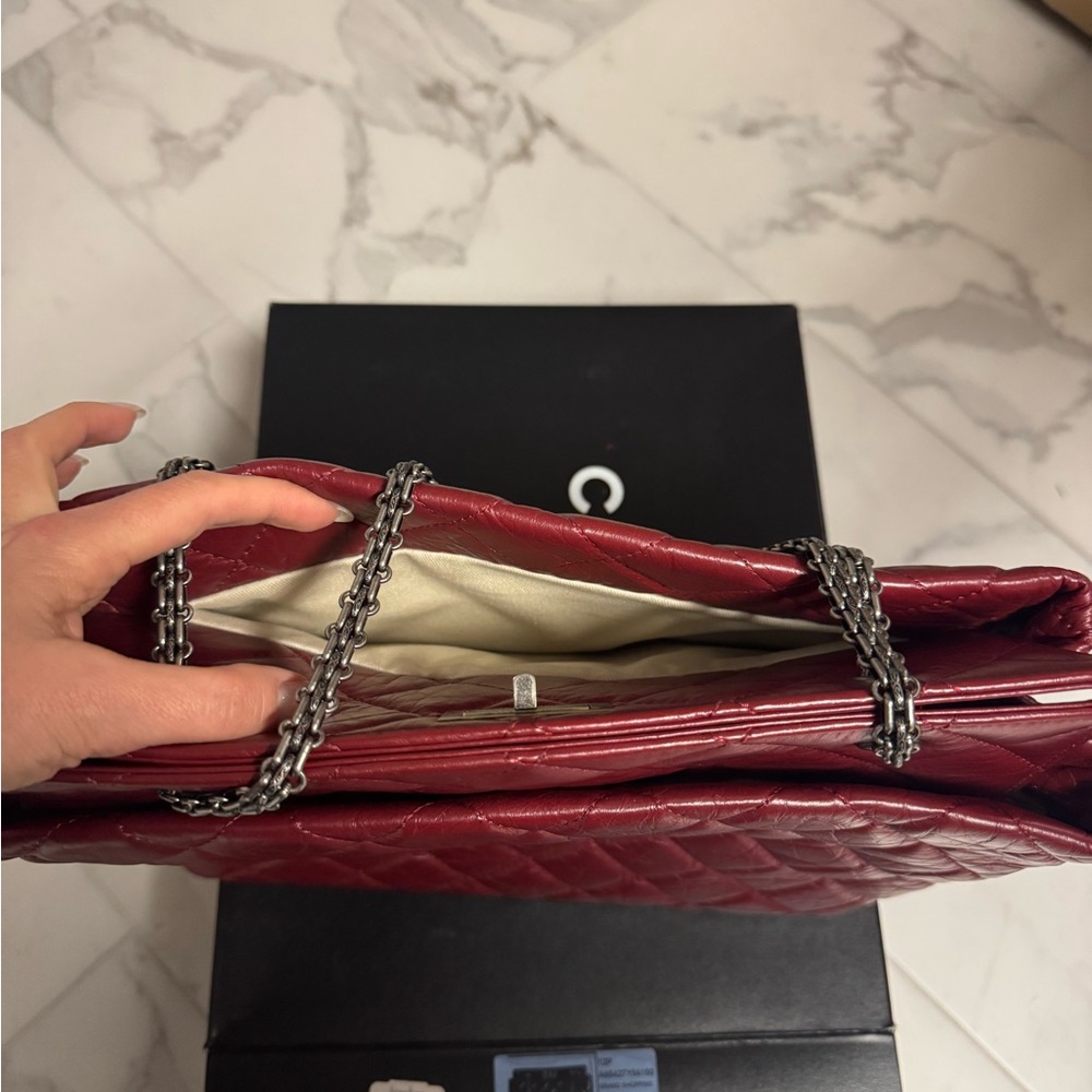 Chanel Red Quilted Chain Tote Shoulder Bag - Picture 8 of 16
